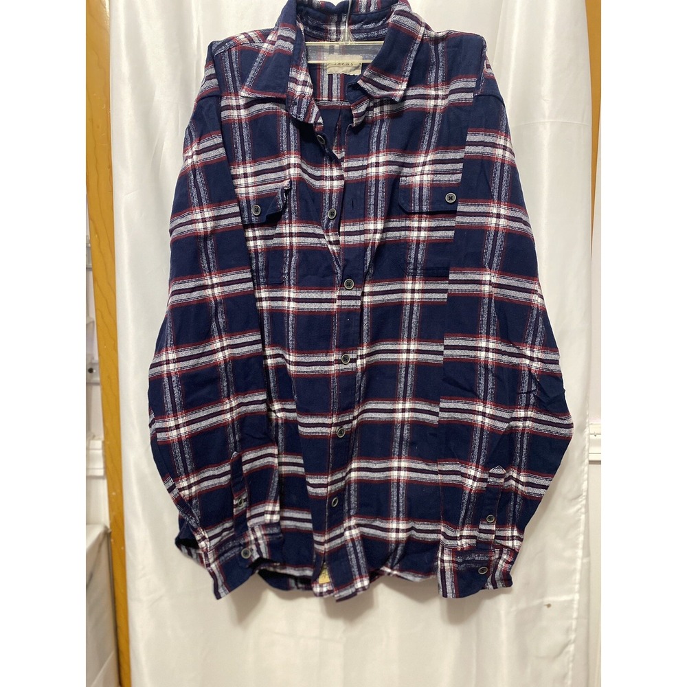 Jachs mens size xlt flannel multicolor med weight long sleeve